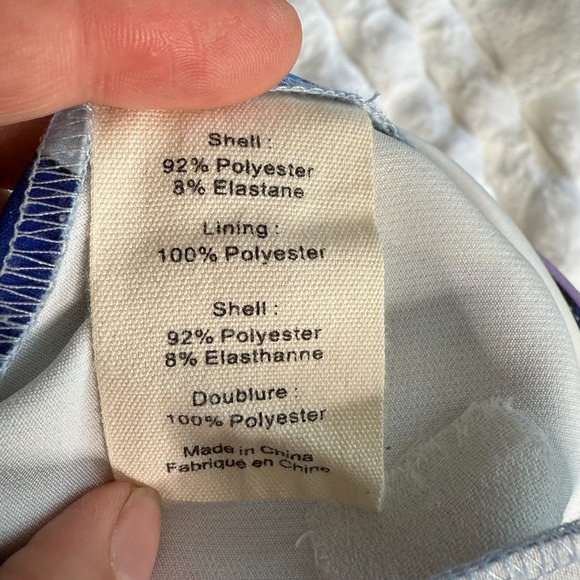 L'Agence Women's Size 8 Blue Swirl Dress Pants Office Work Casual Trousers - Picture 4 of 10